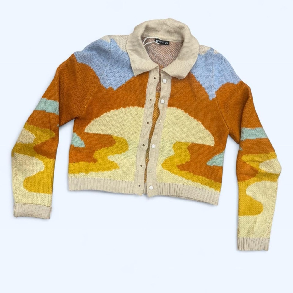 Colorful Patterned Women's Sweater